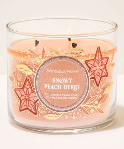 Snowy Peach Berry 3-Wick Candle