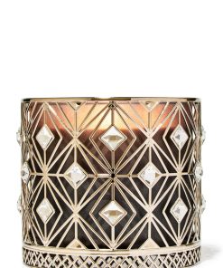 Diamond Bling 3-Wick Candle Holder