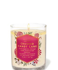 Crushed Candy Cane Single Wick Candle
