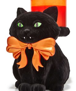 Vampire Cat Pedestal 3-Wick Candle Holder
