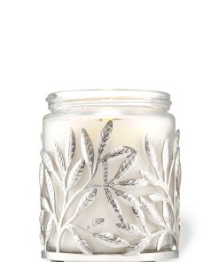Silver Branches Single Wick Candle Holder