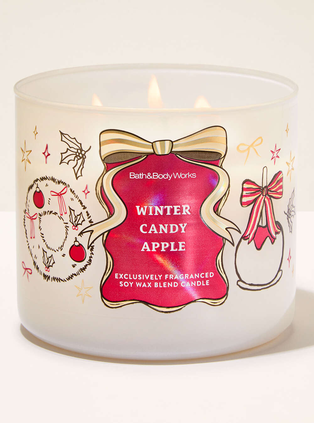 Winter Candy Apple 3-Wick Candle