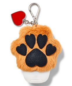 Brown Heart Paw with Charm PocketBac Holder