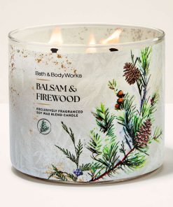 Balsam Firewood 3-Wick Candle