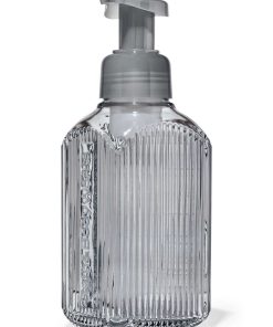 Charcoal Vertical Lines Gentle & Clean Foaming Hand Soap Dispenser