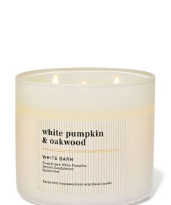 White Pumpkin & Oakwood 3-Wick Candle