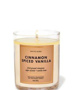 Cinnamon Spiced Vanilla Single Wick Candle