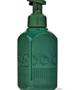 Dark Green Floral Gentle & Clean Foaming Hand Soap Dispenser