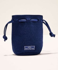 Blue Felt Mini Gift Bag