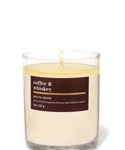 Coffee & Whiskey Single Wick Candle