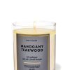 Mahogany Teakwood Single Wick Candle