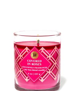 Covered In Roses Single Wick Candle