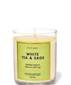 White Tea & Sage Single Wick Candle