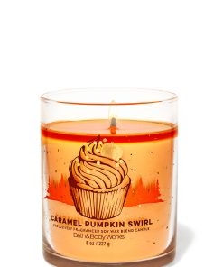 Caramel Pumpkin Swirl Single Wick Candle
