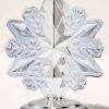 Snowflake Light-Up Pedestal 3-Wick Candle Holder