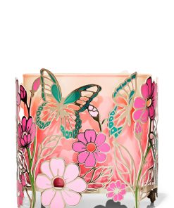 Butterflies In The Garden 3-Wick Candle Holder