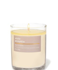 White Pumpkin Single Wick Candle