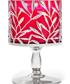 Vine Leaf Pedestal 3-Wick Candle Holder